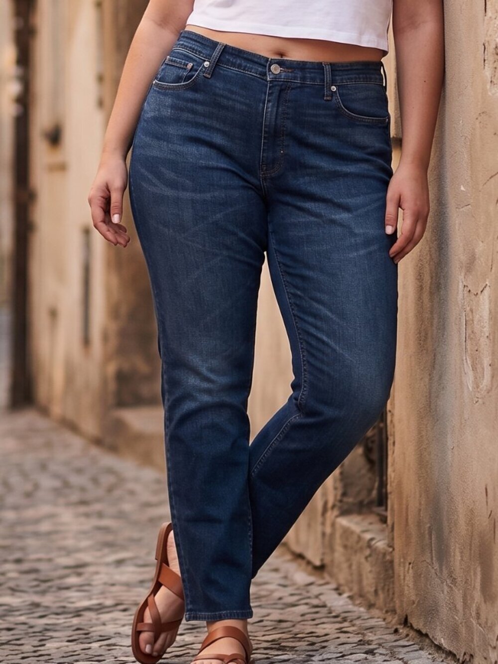 Levis 514 Womans Jeans Womens  38X32 Stretchy Dark Blue Vintage